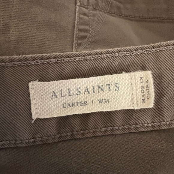 All Saints Carter Men's Brown Casual Pants - Picture 7 of 9